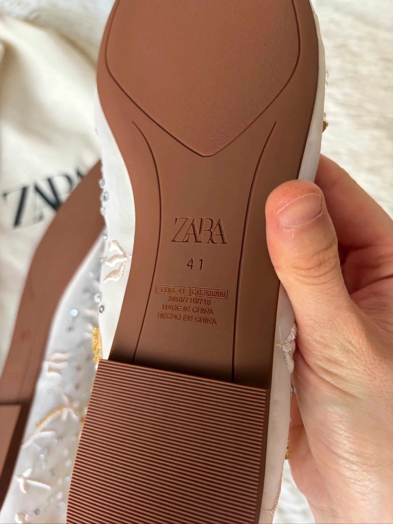 Zara verfraaide mesh ballet flats 🩰🤍 41 – photo 8